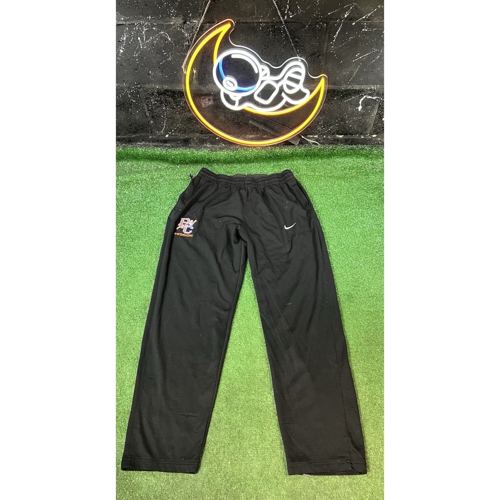 Vintage Nike‎ Y2K Black Sweatpants Track Joggers Mens Size LG Swimming